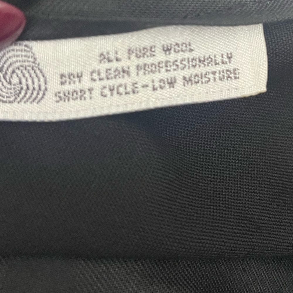BURBERRYS LONDON MENS BLACK DRESS PANTS LORO PIANA WOOL VINTAGE - Picture 8 of 10